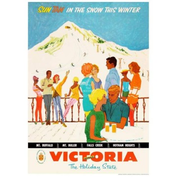Retro Print | Ski Victoria